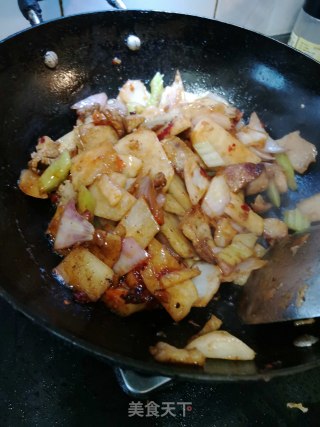 干锅凉薯肉片的做法步骤：11