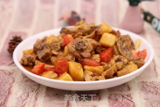 土豆焖鸡块的做法步骤：10