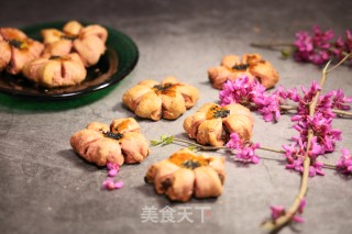 黄油版桃花酥的做法步骤：14