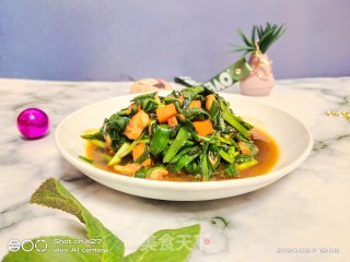 鸡肉炒韭菜的做法步骤：9