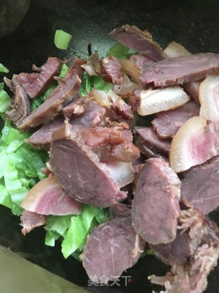 甘蓝拌脱脂猪头肉的做法步骤：15