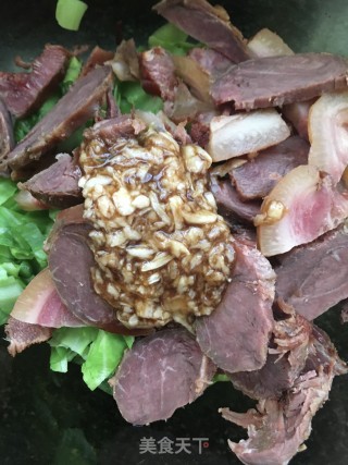 甘蓝拌脱脂猪头肉的做法步骤：16