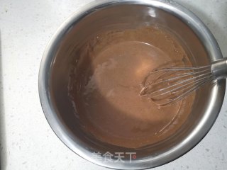 平底锅版-可可舒芙蕾松饼的做法步骤：4