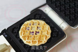 一口爆浆的紫薯华夫饼的做法步骤：11