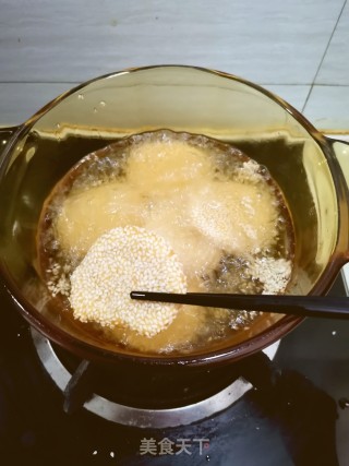 南瓜芝麻饼的做法步骤：8