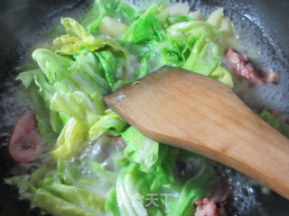 牛心菜腊鸡腿煮洋芋艿的做法步骤：8