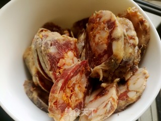 腊肠南瓜饭的做法步骤：1