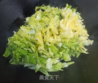 蒜香橄榄油包菜丝的做法步骤：5