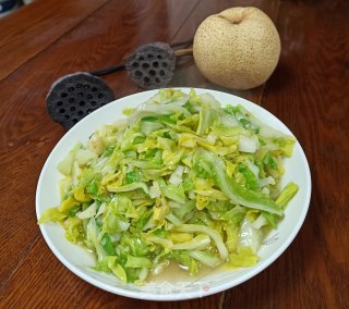蒜香橄榄油包菜丝的做法步骤：8