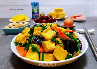 韭菜炒豆腐的做法步骤：15