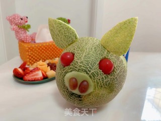 小猪水果沙拉的做法步骤：6