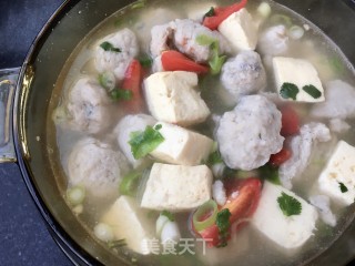 豆腐鱼丸汤的做法步骤：35