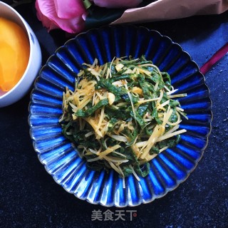 孜然炒菠菜饼的做法步骤：13