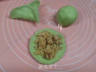春笋鲜肉艾团的做法步骤：7