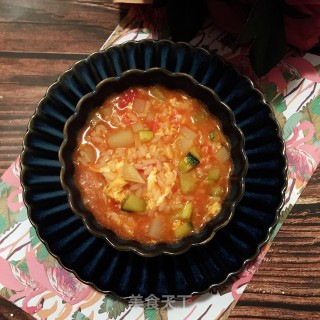 番茄土豆泡饭的做法步骤：14