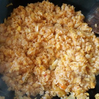 辣白菜炒饭的做法步骤：6