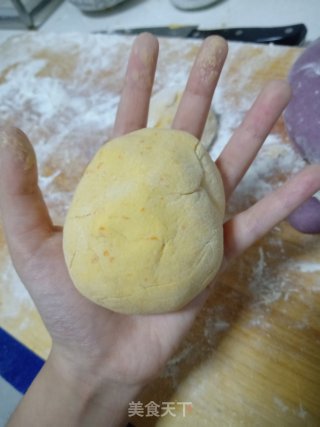 南瓜形花馒头的做法步骤：9