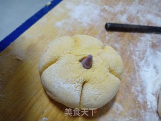 南瓜形花馒头的做法步骤：12