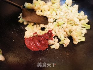 番茄菜花的做法步骤：3