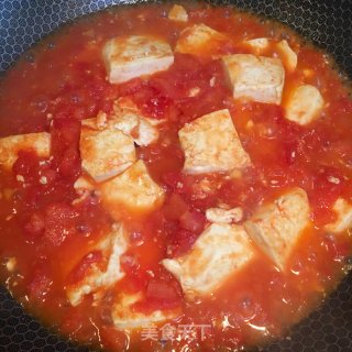 蕃茄烧豆腐的做法步骤：4