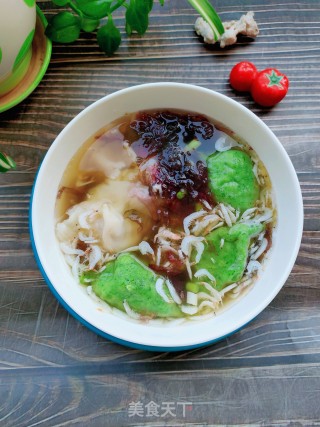 蒜薹紫菜汤饺的做法步骤：8