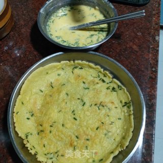 鱼松鸡蛋煎饼的做法步骤：4
