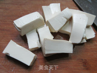 蛏子煮豆腐的做法步骤：3
