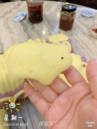 可爱的南瓜紫薯馒头的做法步骤：12