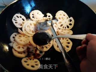 蚝油藕片的做法步骤：6