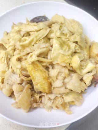 鸡胸肉焖腐竹的做法步骤：8