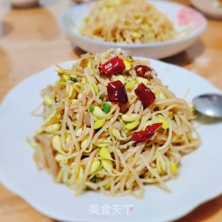 香辣豆芽的做法步骤：8
