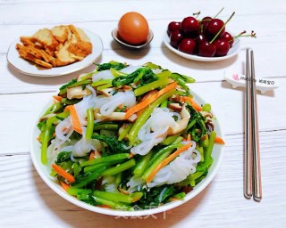 蒜泥茼蒿拌香菇魔芋的做法步骤：12