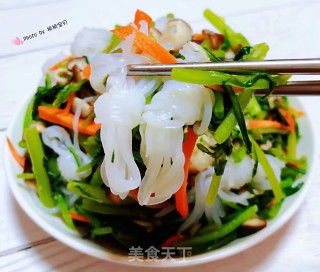 蒜泥茼蒿拌香菇魔芋的做法步骤：14