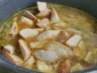 咖喱豆腐炖山药的做法步骤：4
