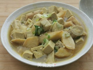 咖喱豆腐炖山药的做法步骤：6