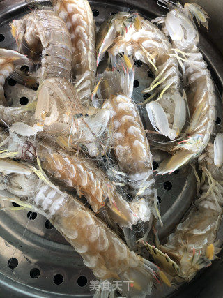 清蒸虾爬子的做法步骤：2