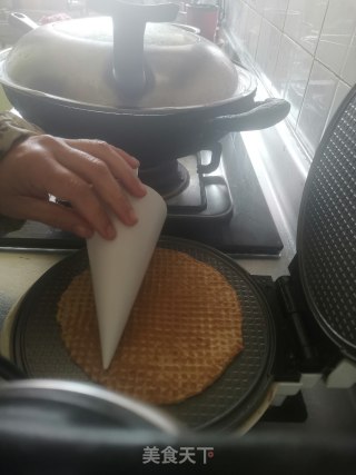 脆皮甜筒水果杯的做法步骤：9