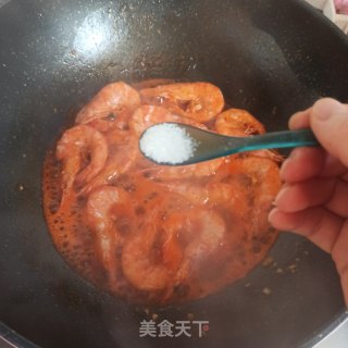 酸辣茄汁虾的做法步骤：10