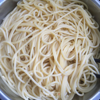 培根虾仁奶油意面的做法步骤：4