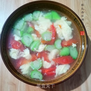 丝瓜西红柿蛋汤的做法步骤：7