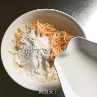 苹果山药饼的做法步骤：4