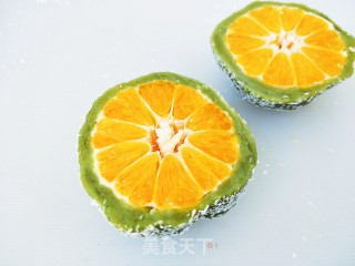 椰蓉橘子糕的做法步骤：14