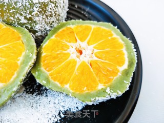 椰蓉橘子糕的做法步骤：15