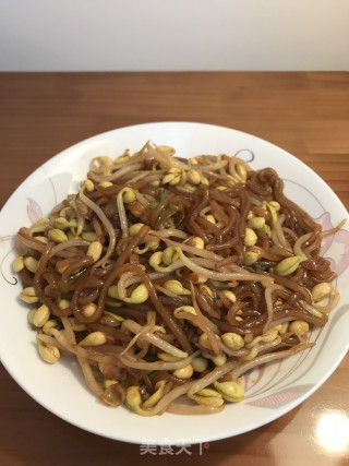 粉条黄豆芽的做法步骤：7