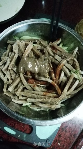 凉拌莜麦面的做法步骤：9