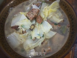 肉丸白菜汤的做法步骤：5