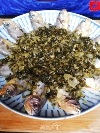 咸菜蒸小黄鱼的做法步骤：6