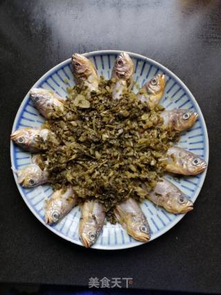 咸菜蒸小黄鱼的做法步骤：8