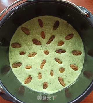 菠菜汁发糕的做法步骤：6