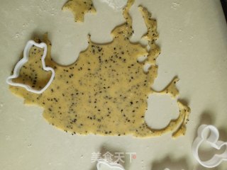 黑芝麻卡通饼干的做法步骤：7